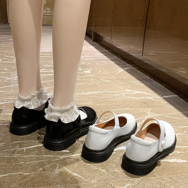 Women's New Flat College Style Mary Jane Shoes