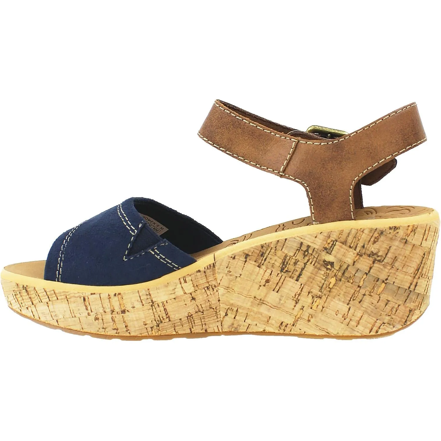 Women's Rockport Weekend Casuals Lanea Ankle Strap Navy Suede/Leather