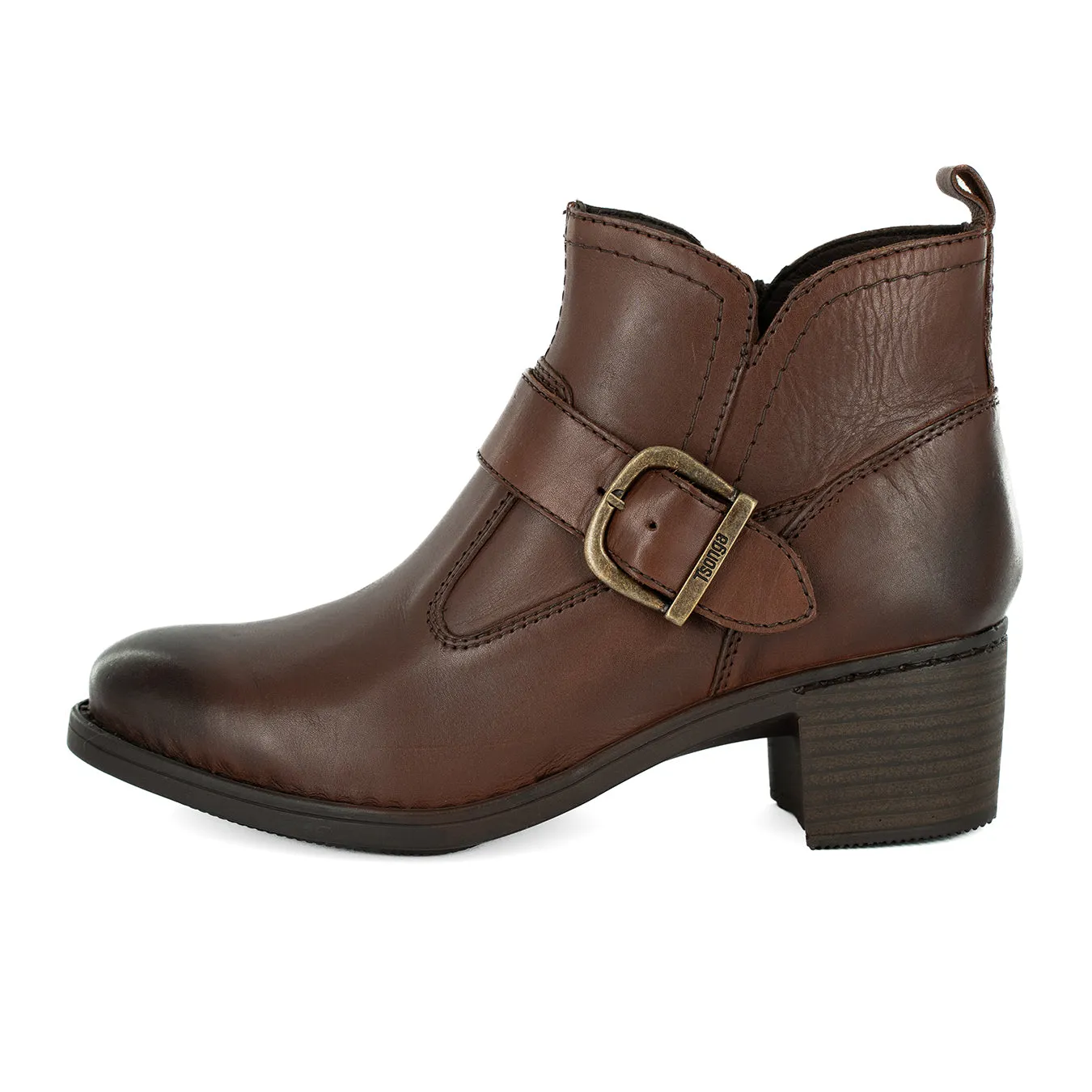 Zibalo : Ladies Leather Ankle Boot in Sable Relaxa